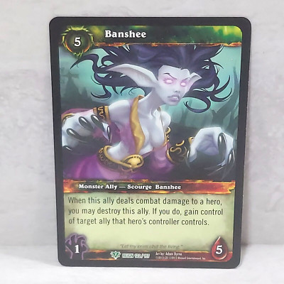 World Of Warcraft Reign Of Fire Banshee 122/197 TCG Card Uncommon