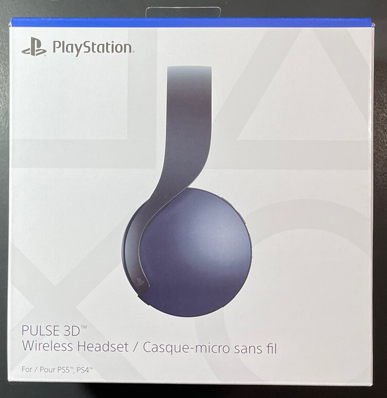 Official Sony Pulse 3D Wireless Headset for PS4 PS5 PSVR [ Midnight BLACK ] NEW