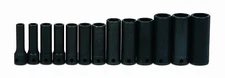 Williams MS-12-13H 3/8 Drive Deep Impact Socket Set 6 Point Metric Set,13 Pieces