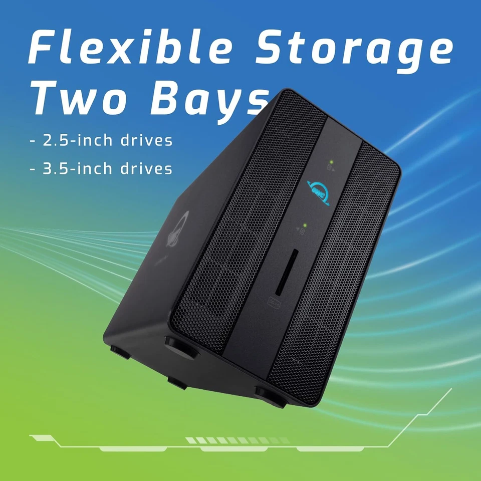 16TB OWC Gemini Thunderbolt (USB-C) Dock and Dual-Drive HDD RAID Storage - Image 2 of 4