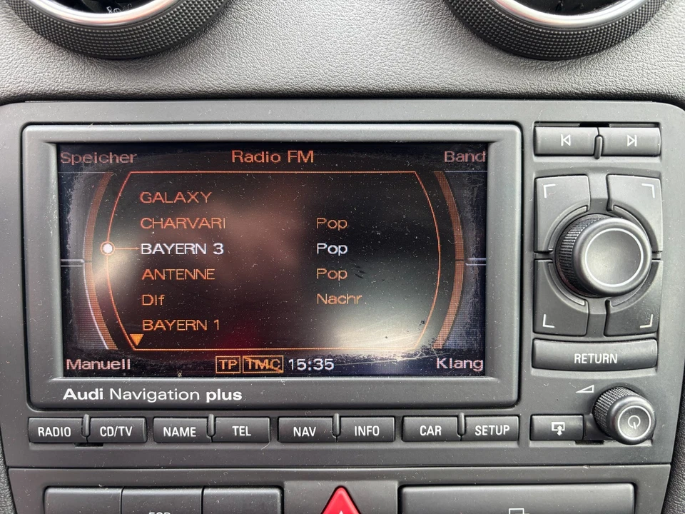 AUDI A3 8P MONITOR BILDSCHIRM MULTIMEDIA NAVIGATION PLUS DVD RNS-E CODE DABEI - Bild 3 von 4