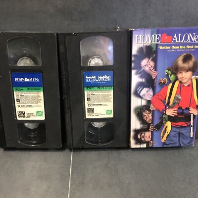 Home Alone 1 2 3  Trilogy VHS Used Tested John Hughes Culkin Holiday Christmas