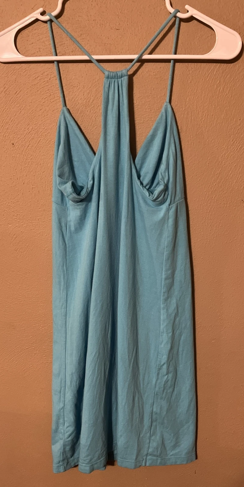 UNDERCOVER Abito donna Victoria Secret top reggiseno blu schiena racer elasticizzato Taglia X Small