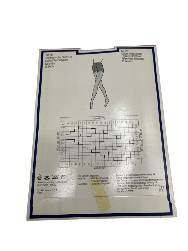 Antiga meia-calça Givenchy cintilante ultra transparente estilo framboesa #157 tamanho B maricas - Imagem 4 de 4