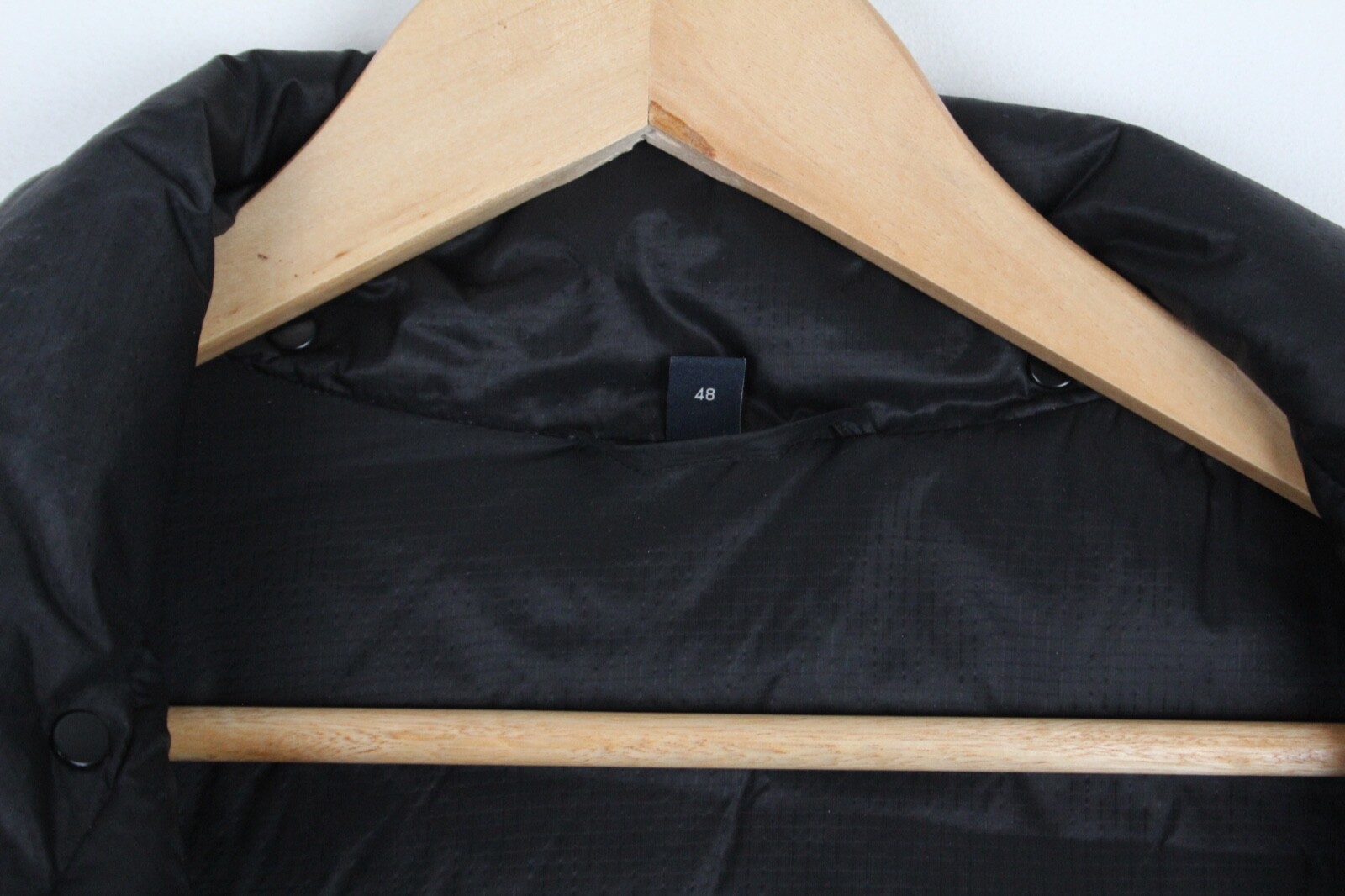 Armani Jeans Puffer Jacket Down Coat Black Full Zip Insulated Mens Size