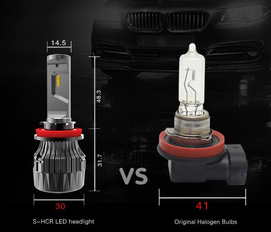 Alla Lighting 10000lm 9006 LED Headlight Low Beam Fog Driving Light Bulbs Lamps - Image 4 of 4