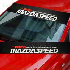 Windshield Carbon Fiber Vinyl For Mazda Speed Racing Banner Front Decal Sticker