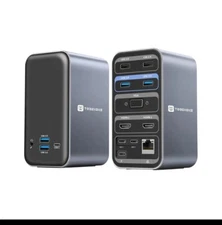 USB C Docking Station Dual Monitor for MacBook Pro/Air, 13-in-2 Triple Displa...