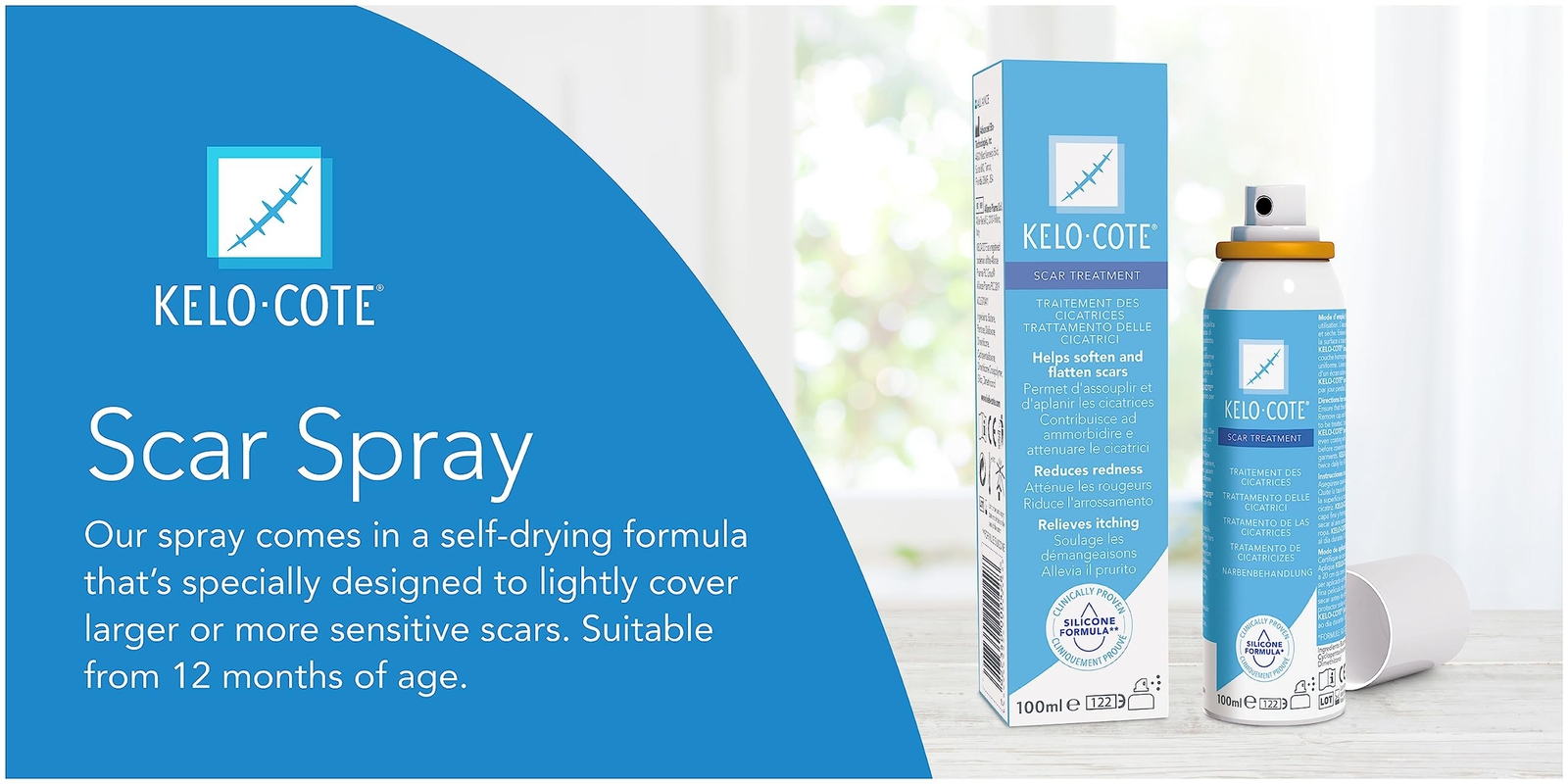 KeloCote Advanced Formula Scar Gel Spray 100ml eBay