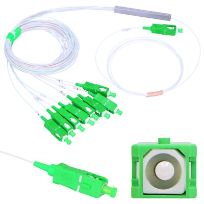 Splitter 1:8 PLC SC/APC Glasfasersplitter 900um 1m Extralink Offizieller Shop