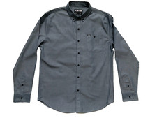 Zoo York Unbreakable Long Sleeve Dress Shirt Size L Blue Men's