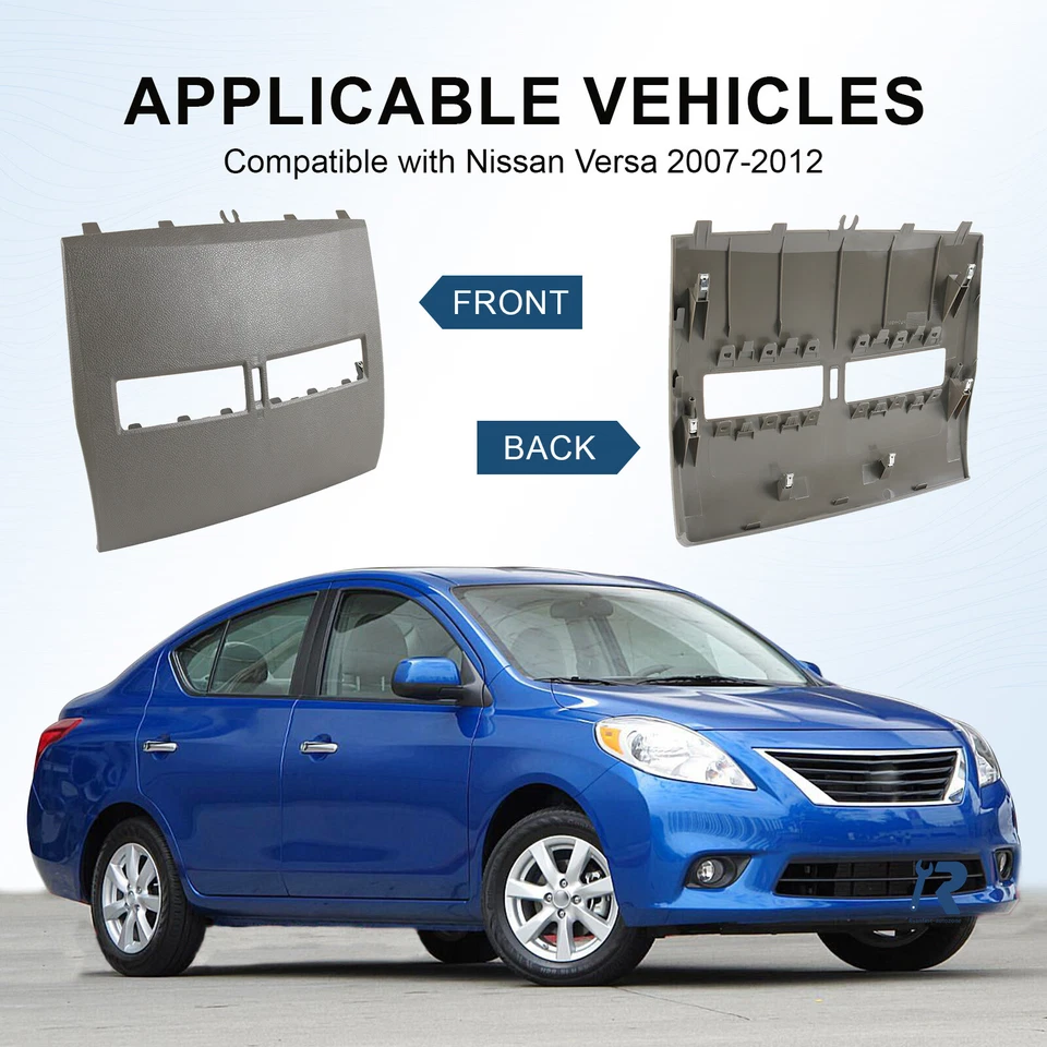 68414ED50C Front Upper Center Dash Air Vent Trim Beige for Nissan Versa 07-12 Foto 3 de 4