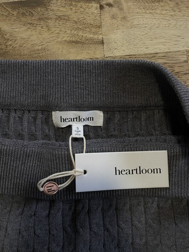 Heartloom Jaden Pencil Cable Knit Skirt Women’s Size Small Gray NEW W Tags - Picture 7 of 20