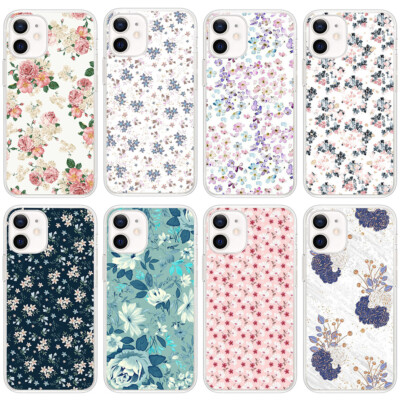 Flower Aesthetic Case For iPhone 15 14 13 12 11 Pro Max Plus Mini XR XS SE 