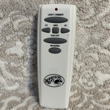 Genuine Hampton Bay Ceiling Fan Remote Control - UC7078T w/ Reverse button