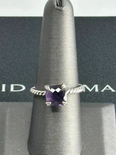 8MM DAVlD YURMAN Chatelaine Ring with Amethyst & Diamonds