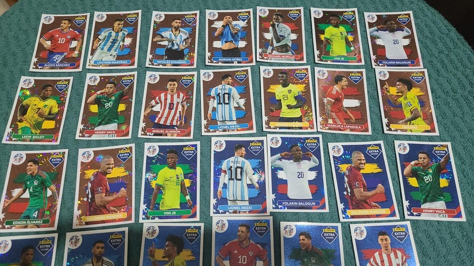 Copa America Full Set 16 Bronze + 16 base Sticker 2024 Panini Extra