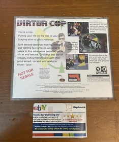 Virtua Cop 1 (Sega Saturn, 1996) Complete Not for Resale US Working Tested