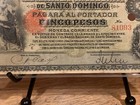 Dominican Republic 5 Pesos Banco Nacional De SD PS132 ND 1889 2 Yr Type +Signed+ — photo 3