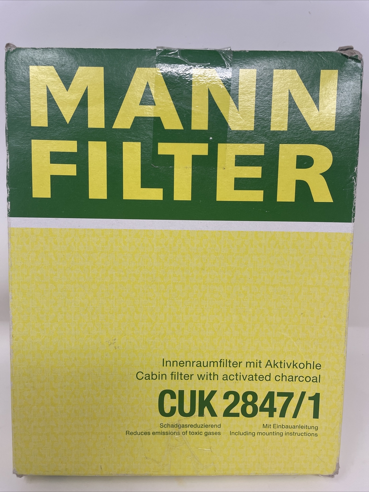 CUK 2847/1 MANN-FILTER Filtro de habitáculo Filtro de carbón activado