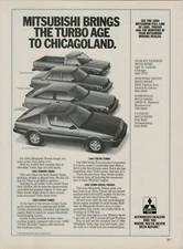 1984 Mitsubishi Starion Turbo Cordia Tredia Diesel Trucks VINTAGE PRINT AD
