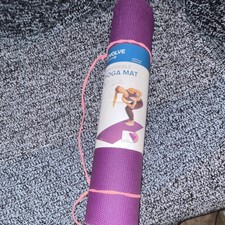 Gaiam Evolve Reversible Yoga Mat Purple 5mm Extra Thick Non-Slip Cushioned