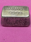 SMITHS RARE VINTAGE SILVER BAR 5.93 OZ. YOU WON'T FIND ANOTHER KEEPS GOING UP
