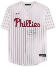 Framed Andrew Painter Phillies Signed Nike Replica Jersey w/Insc - Signed Front