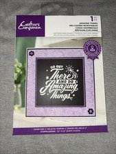 Crafters Companion Amazing Things Chalkboard Phrase Photopolymer Stamp New