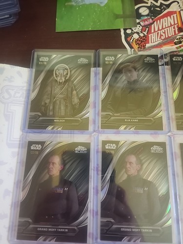 Topps Chrome Black Star Wars 13 Numbered Card Lot /25,/50,/75, /99, /199 - Bild 2 von 5