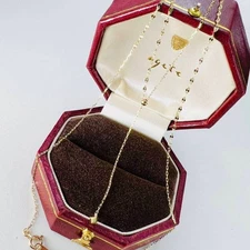 Agete Petal Y Shaped Necklace Chain