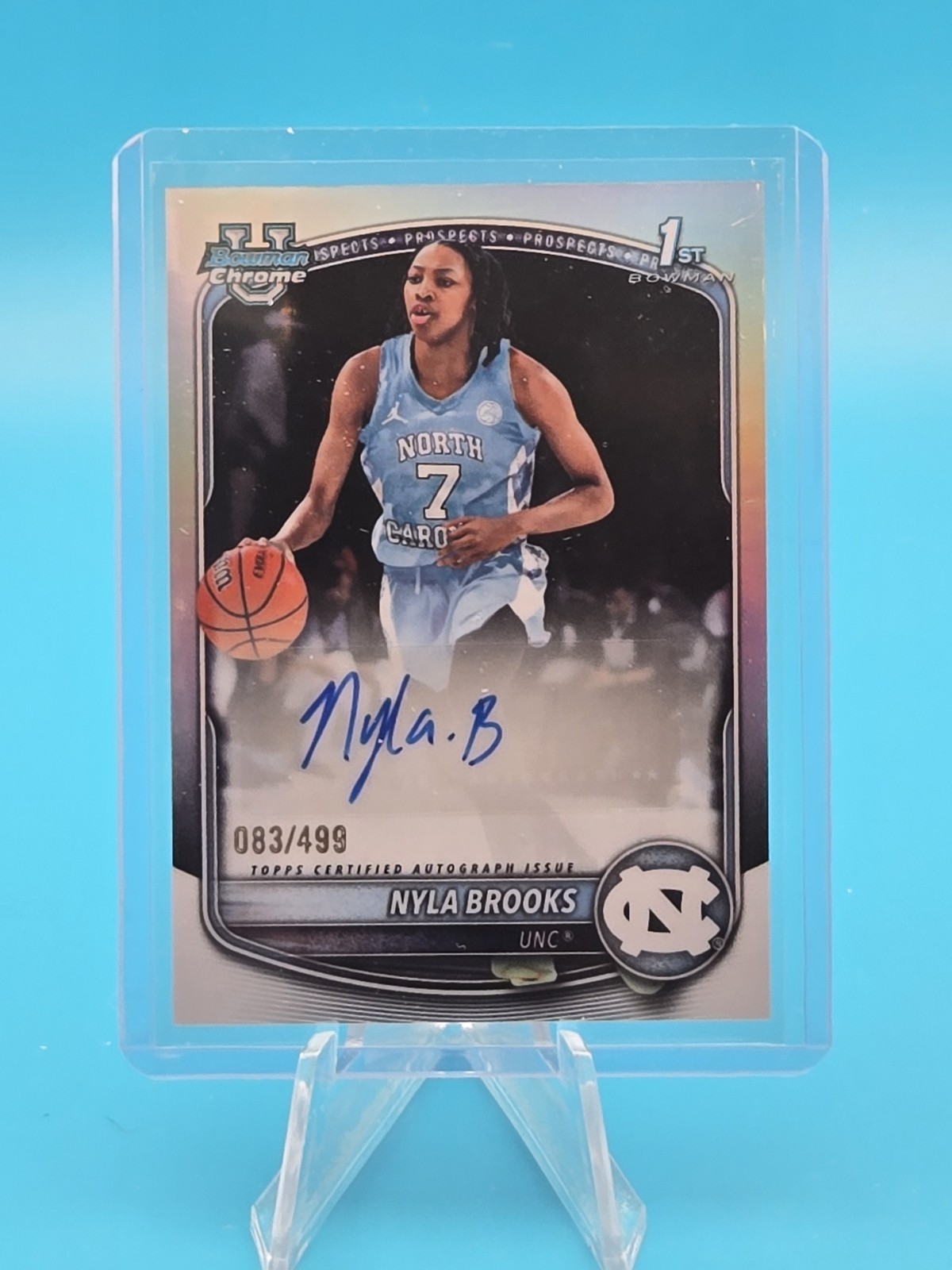 2025-26 Bowman Chrome Prospect Autograph Refractor /499 Nyla Brooks UNC