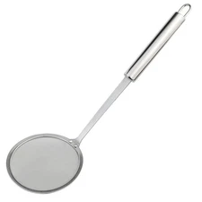 Skimmer Strainer Fine Mesh Food Strainers for Grease, Gravy and Foam Long Handle