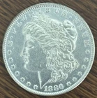1886 Morgan Dollar US $1 Coin 90% Silver AU/BU Uncirculated Nice