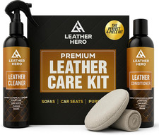Leather Cleaner and Conditioner Kit   4-Piece Set with Best Leather Cleaner for