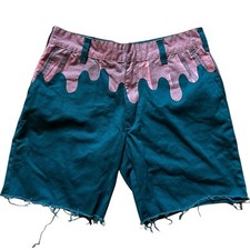 Billionaire Boys Club Men s Ice Cream Drip Shorts Deep Teal Size 34 Skate 150
