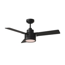 Monte Carlo 3JVR52MBKD Jovie 52" LED Ceiling Fan w/ Wall Control, Midnight Black