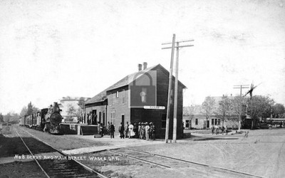1912 Railroad Train Station Depot Wasco Oregon OR - Reprint