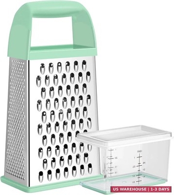 Urbanstrive Cheese Grater With Container, Professional Cheese Grater with Handle
