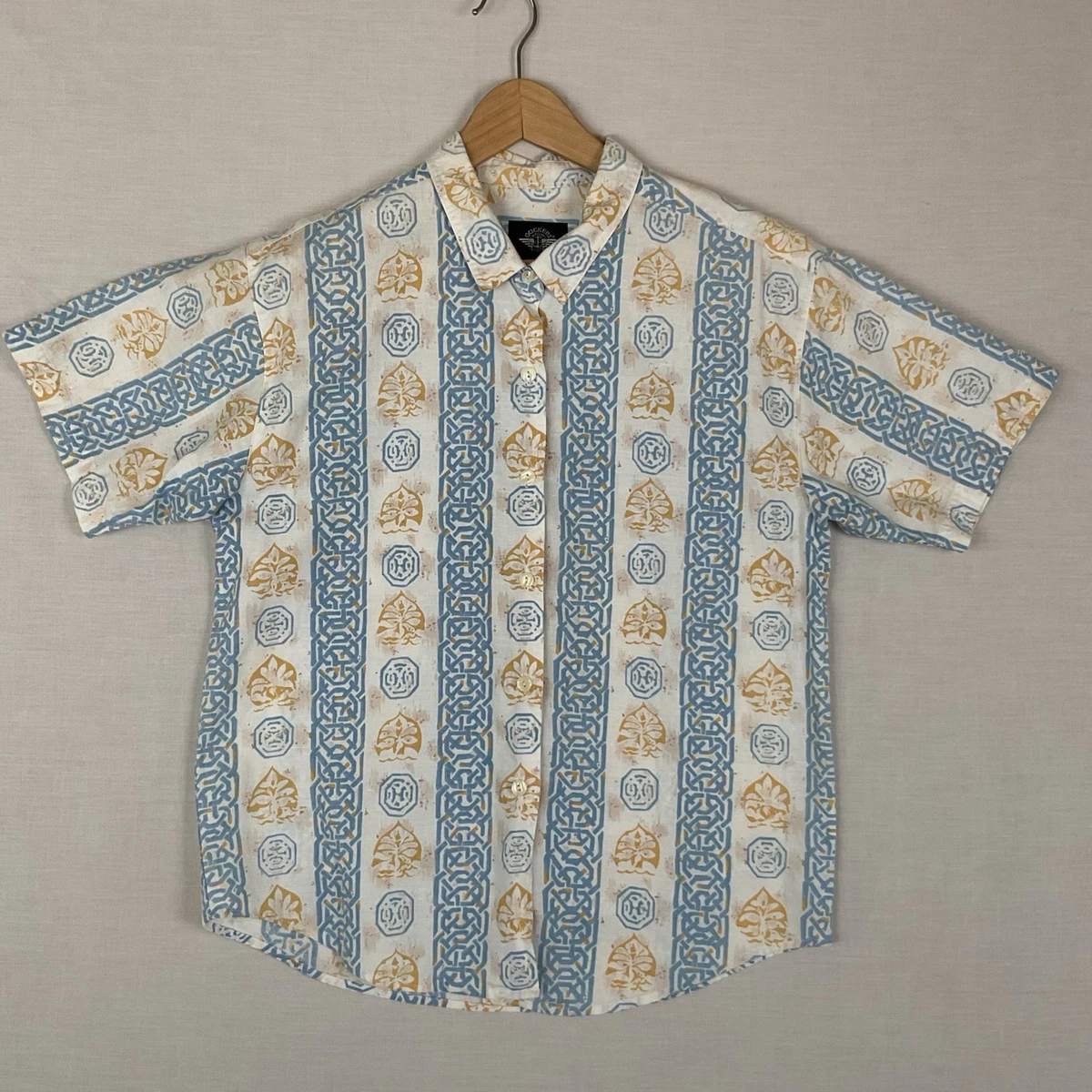 DOCKERS Linen Short Sleeve Casual Button-Down Shirts for Men for 