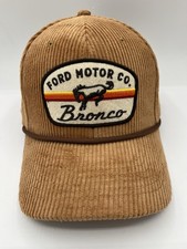 Ford Motor Company Bronco Brown Corduroy Snap...