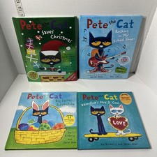 'Pete the Cat' Lot of 4 Hardback Paperback Children's Books Like New