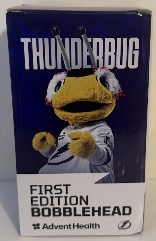 Tampa Bay Lightning Thunderbug Mascot Bobblehead Damaged Box Only 5,000 Made