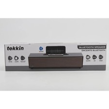 TEKKIN RECHARGEABLE BLUETOOTH SPEAKER WOOD APPEARANCE USB, AUX,RADIO, Hi-Fi WOW!