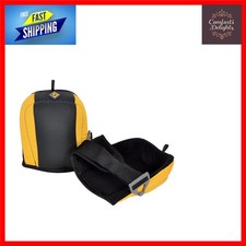 Lightweight Black Tiling Knee Pads with Slip-Resistant Strap for Professionals