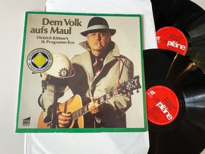 LP Polit Dietrich Kittner - Dem Volk aufs Maul 2 LP (10 Song) PLÄNE VERLAG StoC