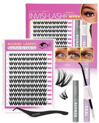 Flora Lash Clusters Kit 8-14mm Wispy Eyelash Clusters Spiky WideSpan DIY Eyel...