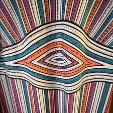 Fashion Nova Multicolor Rhinestone Striped Bodycon Dress Long Sleeve XL Party