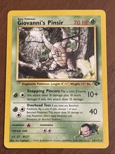 Giovanni's Pinsir 24/132 Gym Challenge Regular Rare 1999-2000 LP+ on eBay