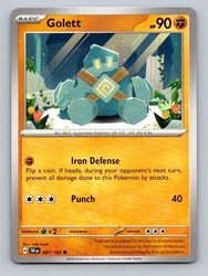 Golett 087/162 Temporal Forces Common Near Mint Pokemon Card
